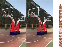 移动海燕式篮球架